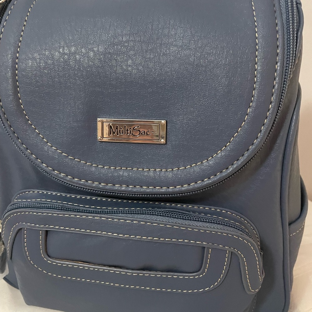 MultiSac Women's Blue Backpack - Picture 2 of 13